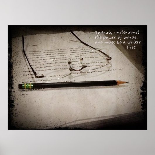 Inspirationsschriftposter Poster (Vorne)