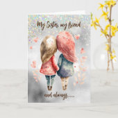 InspirationsSchwester (Freund, Person) Karte (Gelbe Blume)