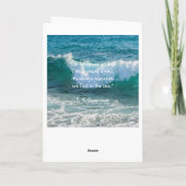 Inspirationsseewelle Nautic E.E. Cummings Zitat Karte (Rückseite)