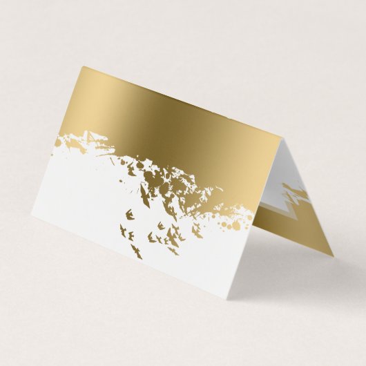 Inspirationsseitende Goldvögel Visitenkarten (Rückseite)