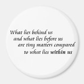 Inspirationssicherheit zitiert glückliche Einstell Magnet (Vorne)