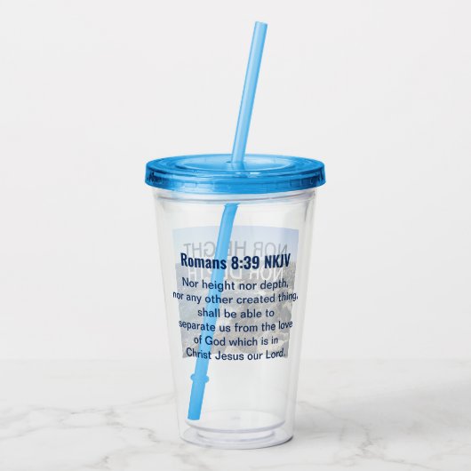 Inspirationsskalben der Bibel Acryltrinkbecher (Rückseite)