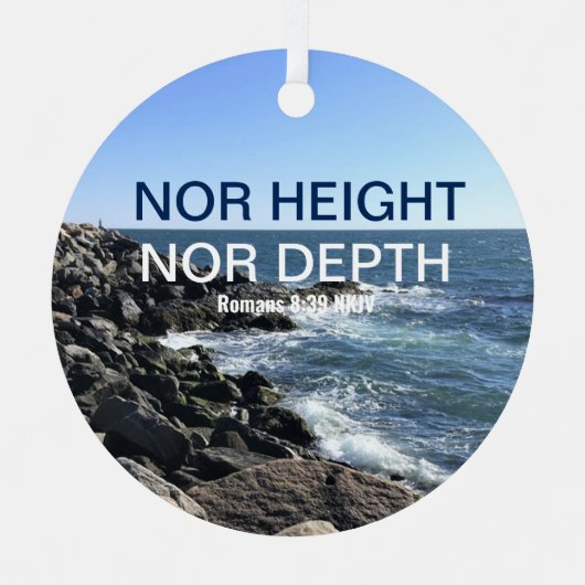 Inspirationsskalben der Bibel Ornament Aus Metall (Vorderseite)