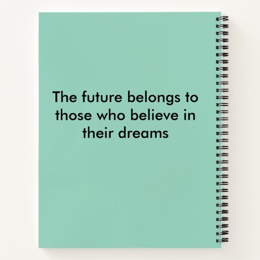 Inspirationsskripte-Notebook Notizblock (Rückseite)