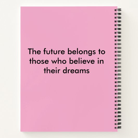 Inspirationsskripte-Notebook Notizblock (Rückseite)