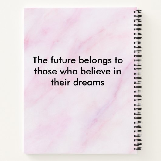 Inspirationsskripte-Notebook Notizblock (Rückseite)