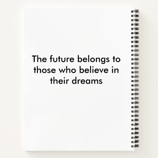 Inspirationsskripte-Notebook Notizblock (Rückseite)