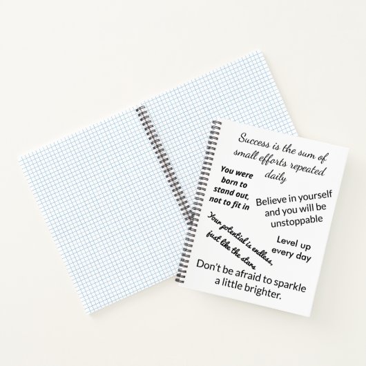 Inspirationsskripte-Notebook Notizblock (Innenseite)