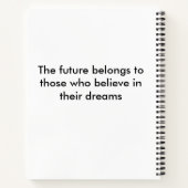 Inspirationsskripte-Notebook Notizblock (Rückseite)