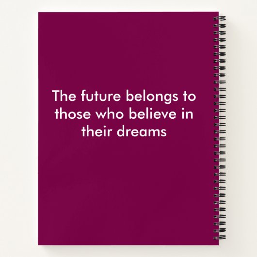 Inspirationsskripte-Notebook Notizblock (Rückseite)