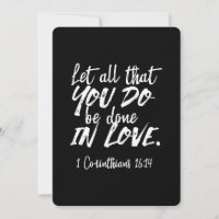 Inspirationsskriptur der Liebe - 1 Korinther 16:14