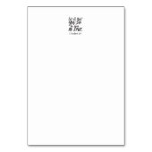 Inspirationsskriptur der Liebe - 1 Korinther 16:14 Tischnummer (Rückseite)