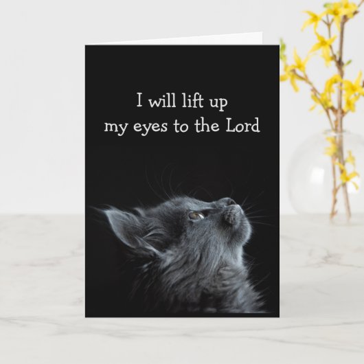 Inspirationsskriptur für schwierige Zeiten Karte (Gelbe Blume)