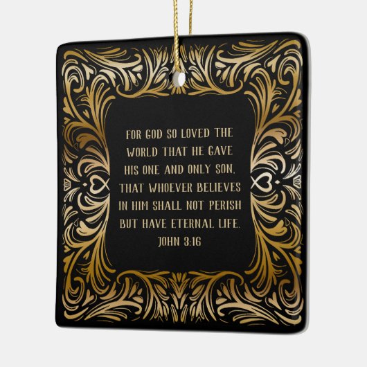 Inspirationsskriptur John 3:16 Weihnachtsgeschenk Keramikornament (Links)