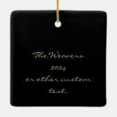 Inspirationsskriptur John 3:16 Weihnachtsgeschenk Keramikornament (Rückseite)