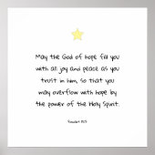 Inspirationsskripturenskripte für den Glauben segn Poster (Vorne)