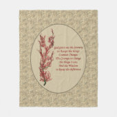 Inspirationssonnengebet Fleecedecke (Vorderseite)