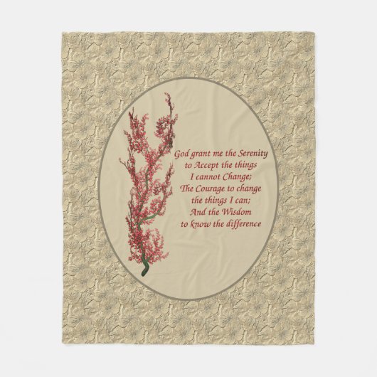 Inspirationssonnengebet Fleecedecke (Vorderseite)