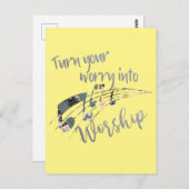 Inspirationssorge in das Gottesdienst Christlich Postkarte (Vorne/Hinten)