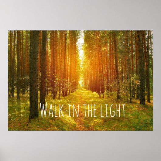 Inspirationsspaziergang in der Lichtbibel-Verse Poster (Vorne)