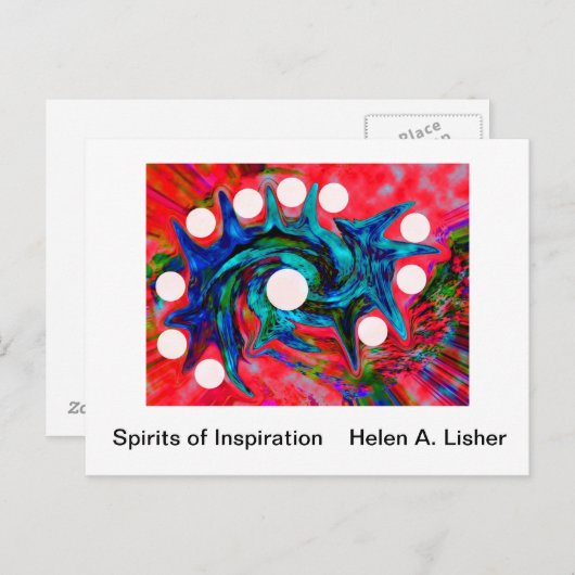 Inspirationsspirale Postkarte (Vorne/Hinten)