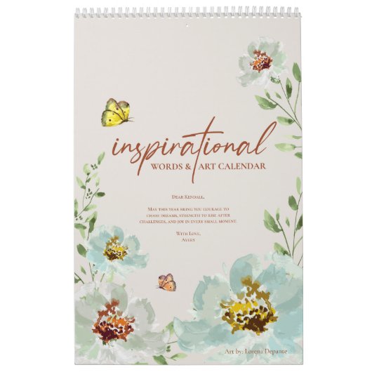 Inspirationssprache und Kunstart Inspiriert Kalender (Titelbild)