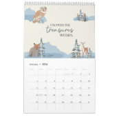 Inspirationssprache und Kunstart Inspiriert Kalender (Jan 2026)