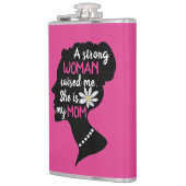Inspirationsstarke Frau rosa Muttertag Flachmann (Links)