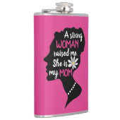 Inspirationsstarke Frau rosa Muttertag Flachmann (Rechts)