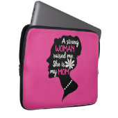 Inspirationsstarke Frau rosa Muttertag Laptopschutzhülle (Vorne Rechts)