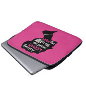 Inspirationsstarke Frau rosa Muttertag Laptopschutzhülle (Vorne Knopf)