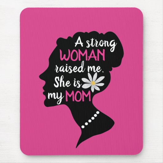 Inspirationsstarke Frau rosa Muttertag Mousepad (Vorne)