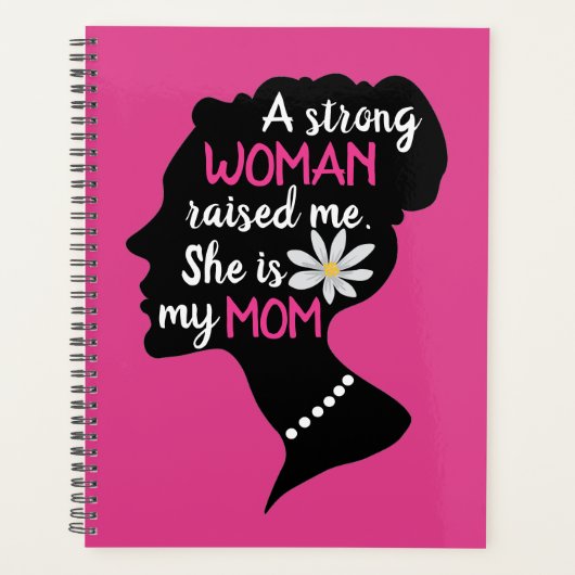 Inspirationsstarke Frau rosa Muttertag Planer (Vorderseite)