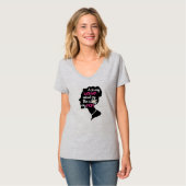 Inspirationsstarke Frau rosa Muttertag T-Shirt (Vorderseite Vollansicht)