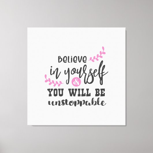 Inspirationsstichdesign Leinwanddruck (Vorderseite)