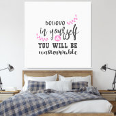 Inspirationsstichdesign Leinwanddruck (Insitu (Schlafzimmer))