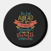 Inspirationsstichstärke glaubt an sich selbst magnet (Vorne)