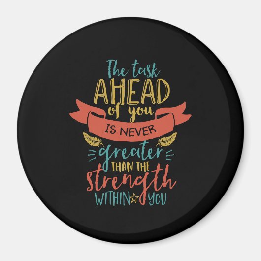 Inspirationsstichstärke glaubt an sich selbst magnet (Vorne)