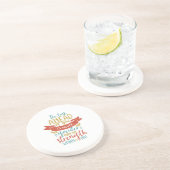 Inspirationsstichstärke glaubt an sich selbst sandstein untersetzer (Seite)