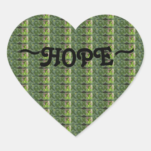 Inspirationssticker für jede Ursache! Herz-Aufkleber (Vorderseite)