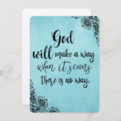 Inspirationsstiftung Gott wird einen Weg machen (Vorne/Hinten)