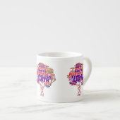 Inspirationsstruktur der Tag Cloud Espressotasse (Vorderseite Rechts)