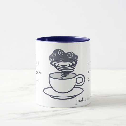 Inspirationssturm in einem Tacup Tasse (Zentrum)