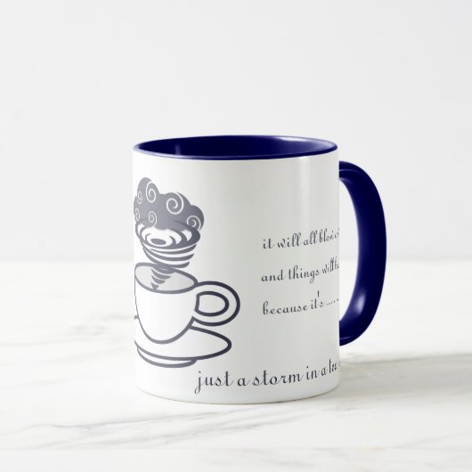 Inspirationssturm in einem Tacup Tasse (VorderseiteRechts)