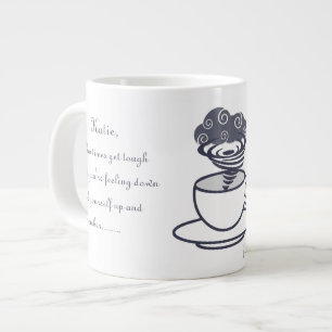 Inspirationssturm in einer Teakup-Tasse Jumbo-Tasse