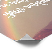 Inspirationssturm und Regenbogenangebot Poster (Ecke)