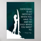 Inspirationssurfer Girl Poster (Vorne)