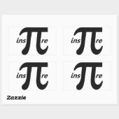 Inspirationssymbol inspiriert rechteckiger aufkleber (Blatt)