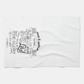 Inspirationsszechariah 2:5 Der Ruhm Geschirrtuch (Horizontal)