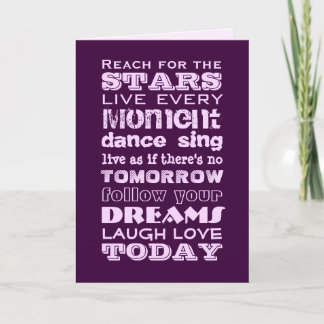 Inspirationstext Karte